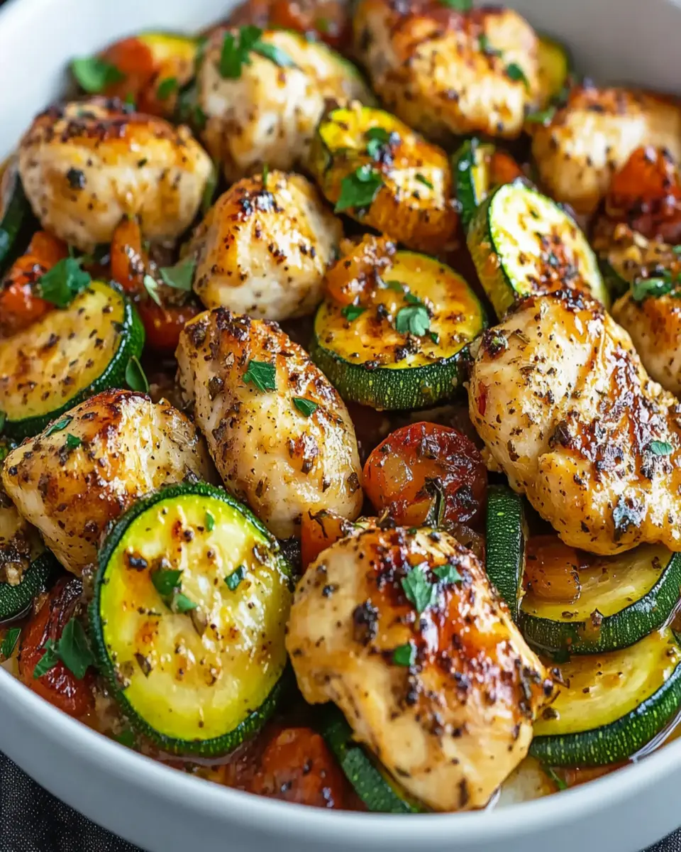 Pollo Mediterráneo al Horno con Calabacín First Image First Image