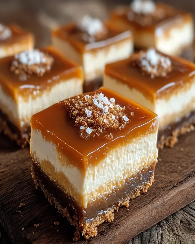 Barritas de Cheesecake de Dulce de Leche Cremoso First Image First Image