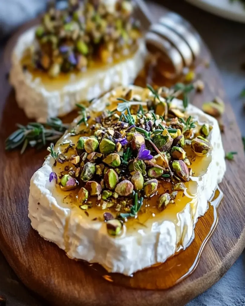 Tabla de Boursin Elegante con Miel y Pistachos First Image First Image