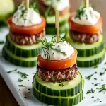 Mini Hamburguesas de Pepino First Image First Image