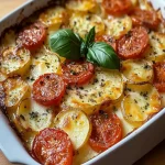 Gratin de Papas, Tomates y Mozzarella First Image First Image