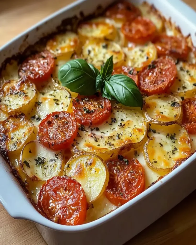 Gratin de Papas, Tomates y Mozzarella First Image First Image