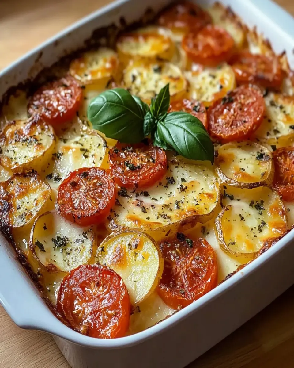 Gratin de Papas, Tomates y Mozzarella First Image First Image