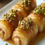 Rollos de cheesecake de baklava First Image First Image