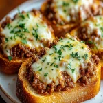 Pan de Ajo con Sloppy Joe y Queso First Image First Image
