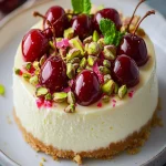 Cheesecake de Limón, Lima, Cereza y Pistacho First Image First Image