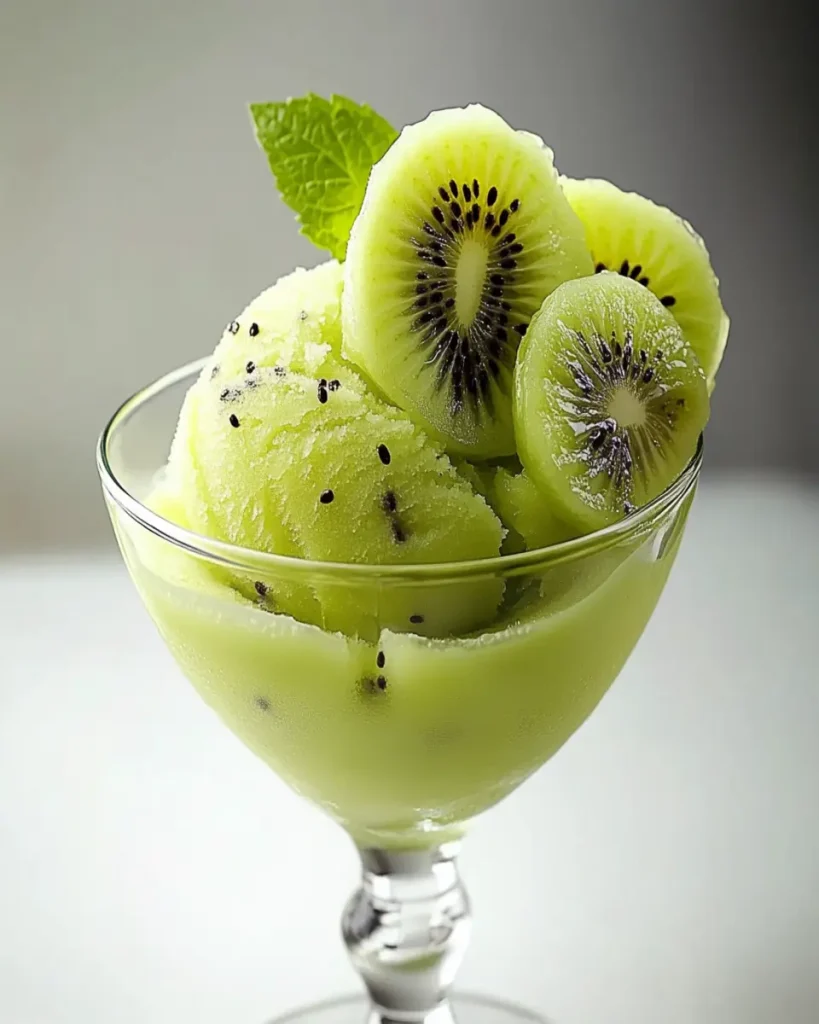 Sorbete Refrescante de Kiwi First Image First Image