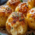 Bolas Crujientes de Papa y Queso con Mantequilla de Ajo First Image First Image