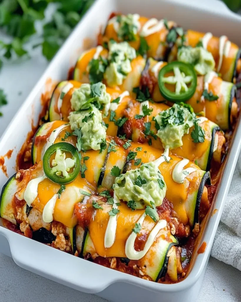 Rollitos de Enchilada de Calabacín First Image First Image