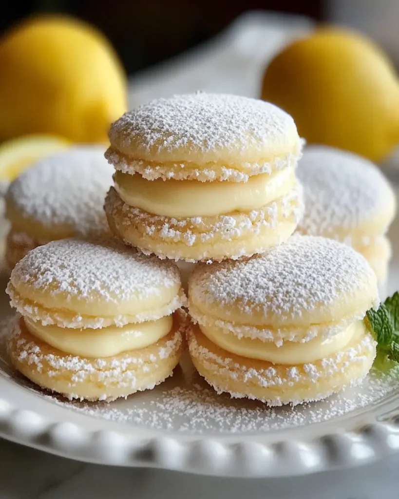 Galletas de Limón Derretidas en Sándwich First Image First Image