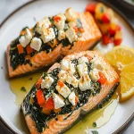 Salmón Relleno de Espinacas y Feta First Image First Image