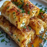 Rollitos de Feta Crujientes con Miel Picante First Image First Image
