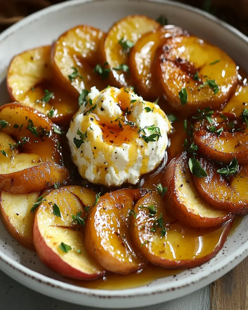 Manzanas Asadas con Miel y Feta Batido First Image First Image