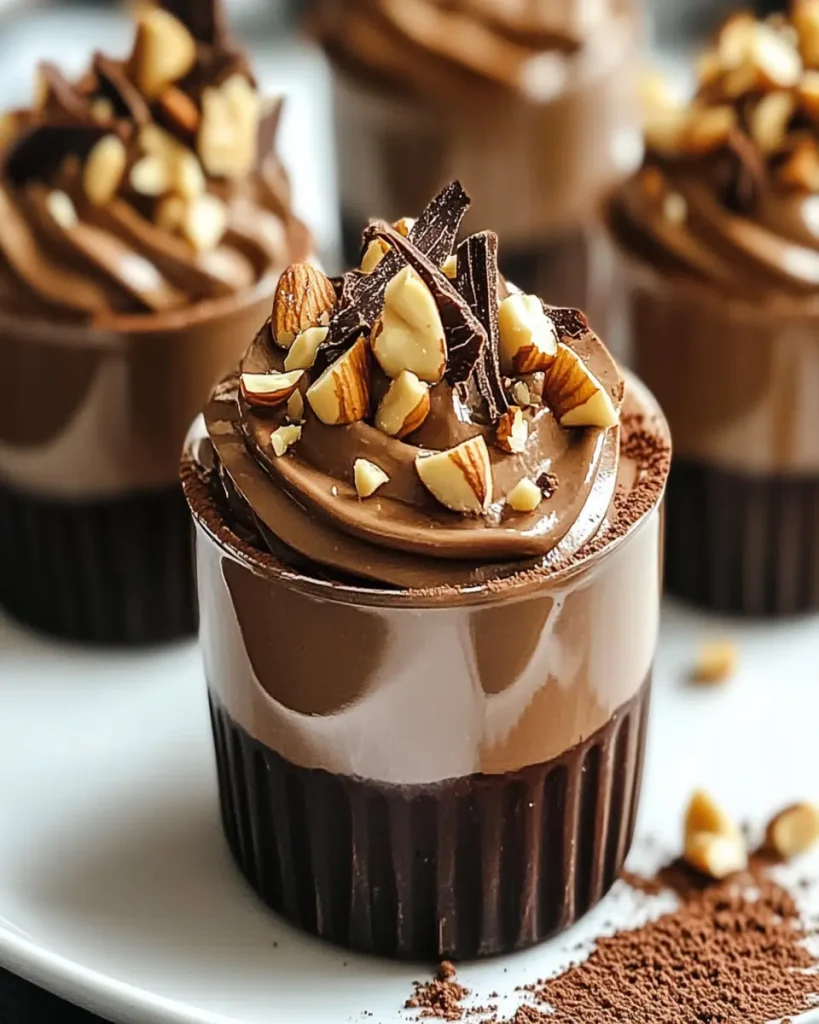 Copas de Mousse de Chocolate y Avellanas First Image First Image