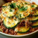 Gratin de calabacines con carne picada First Image First Image