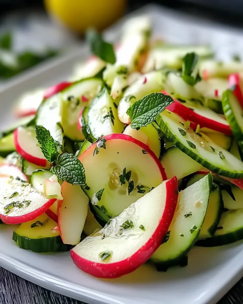 Ensalada Refrescante de Pepino y Manzana First Image First Image