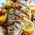 Pescado Asado con Limones y Hierbas Frescas First Image First Image