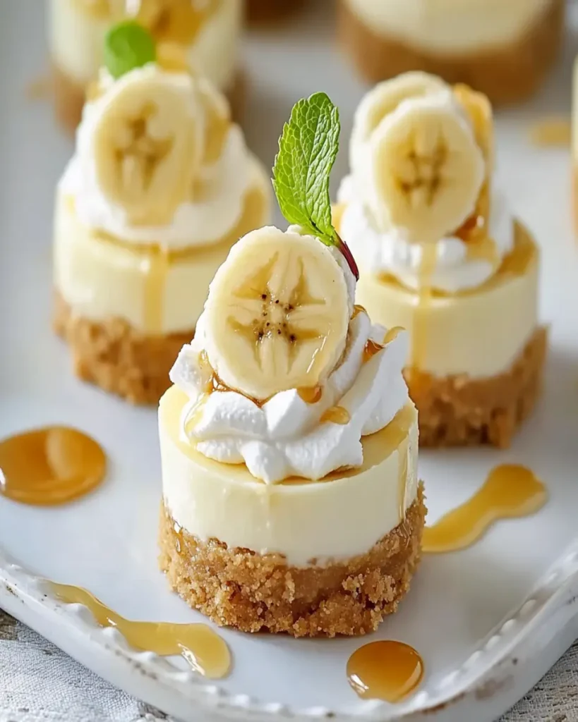 Mini Cheesecakes de Plátano y Pudding First Image First Image