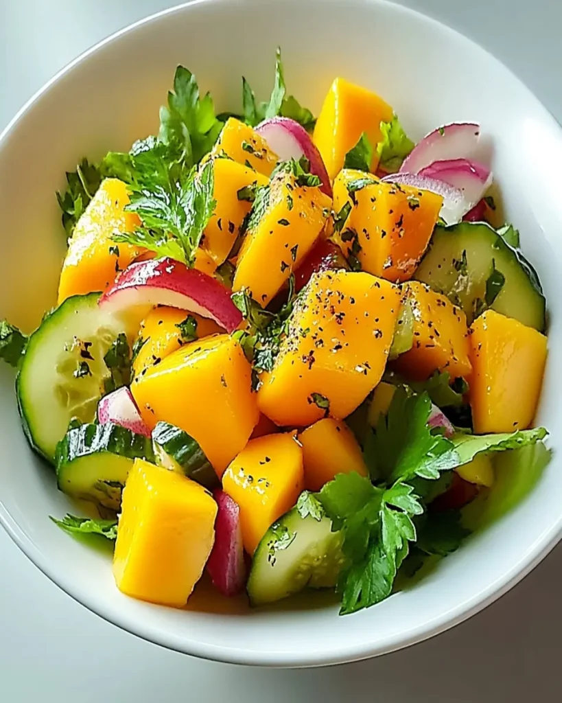 Ensalada de Mango con Aderezo de Lima First Image First Image