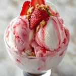 Helado de Cheesecake de Fresa First Image First Image