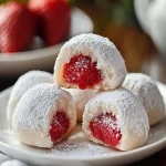 Bolas de Nieve de Almendra con Relleno de Fresa First Image First Image