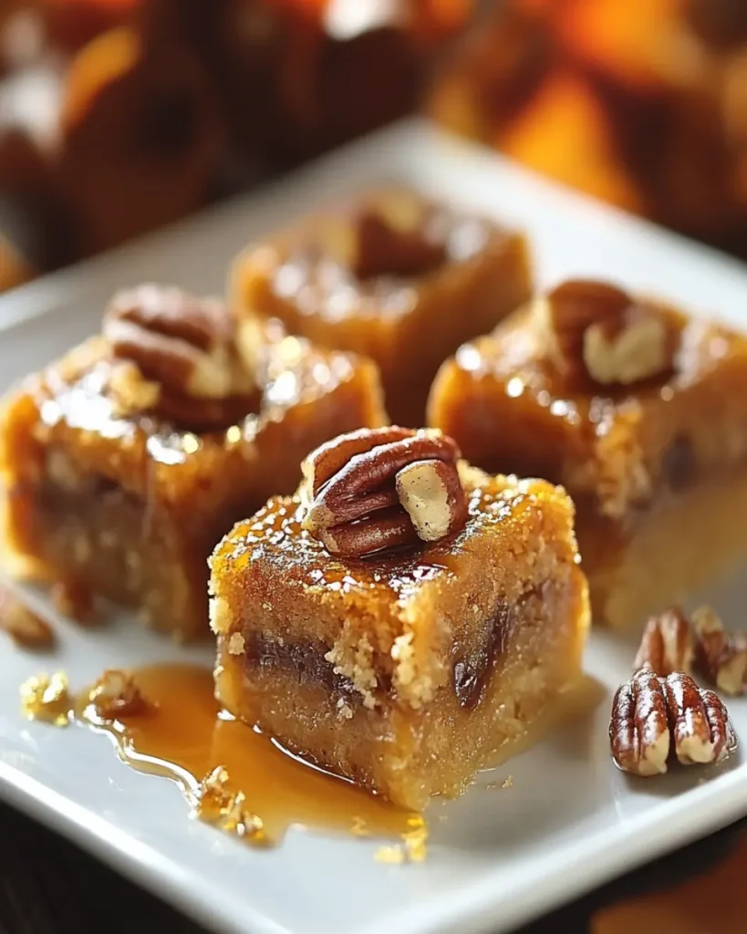 Cuadrados de Pecan y Jarabe de Arce First Image First Image