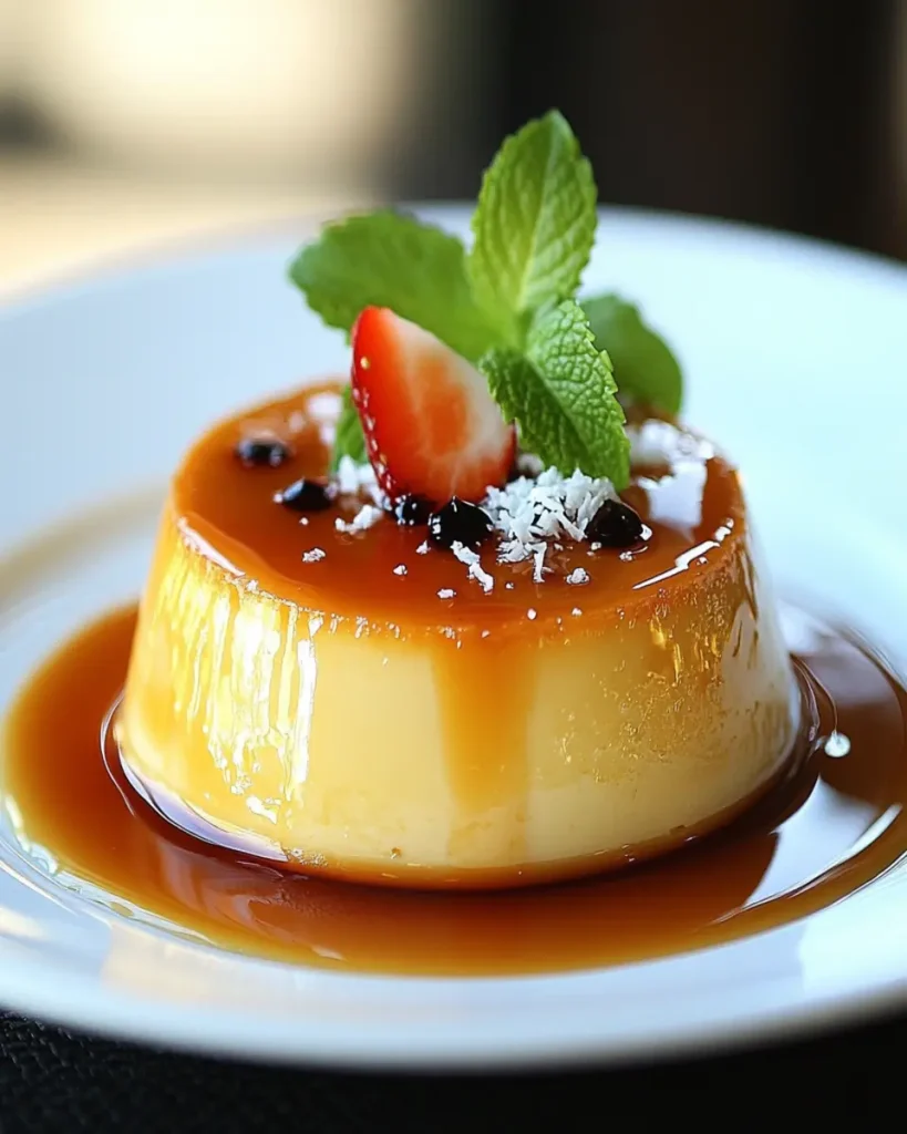 Flan vietnamita con caramelo First Image First Image