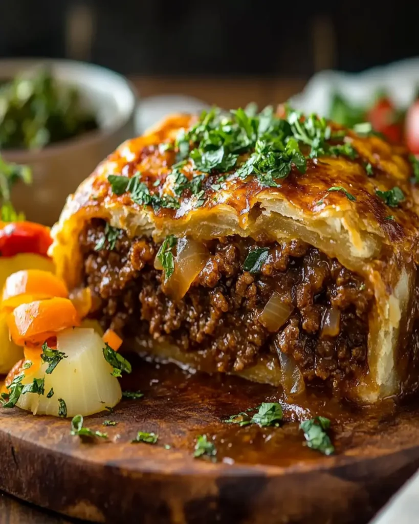 Pastel de Carne con Cebolla Francesa First Image First Image