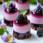 Mini Pasteles de Mousse de Mora para un Delicioso Postre de Verano First Image First Image