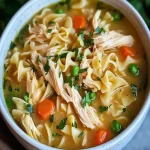Sopa Reconfortante de Pollo y Fideos en Olla de Cocción Lenta First Image First Image