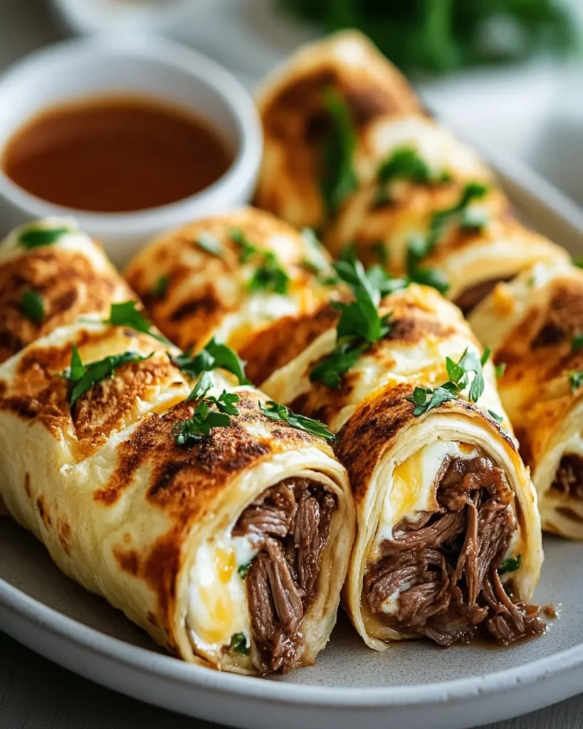 Rollitos de Tortilla con Sabor a French Dip First Image First Image
