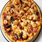 Pizza de Mariscos con Salsa Rosa First Image First Image