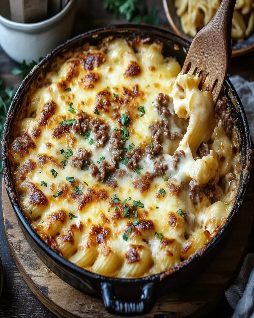 Gratin de Coquillettes a la Raclette y Carne Picada First Image First Image