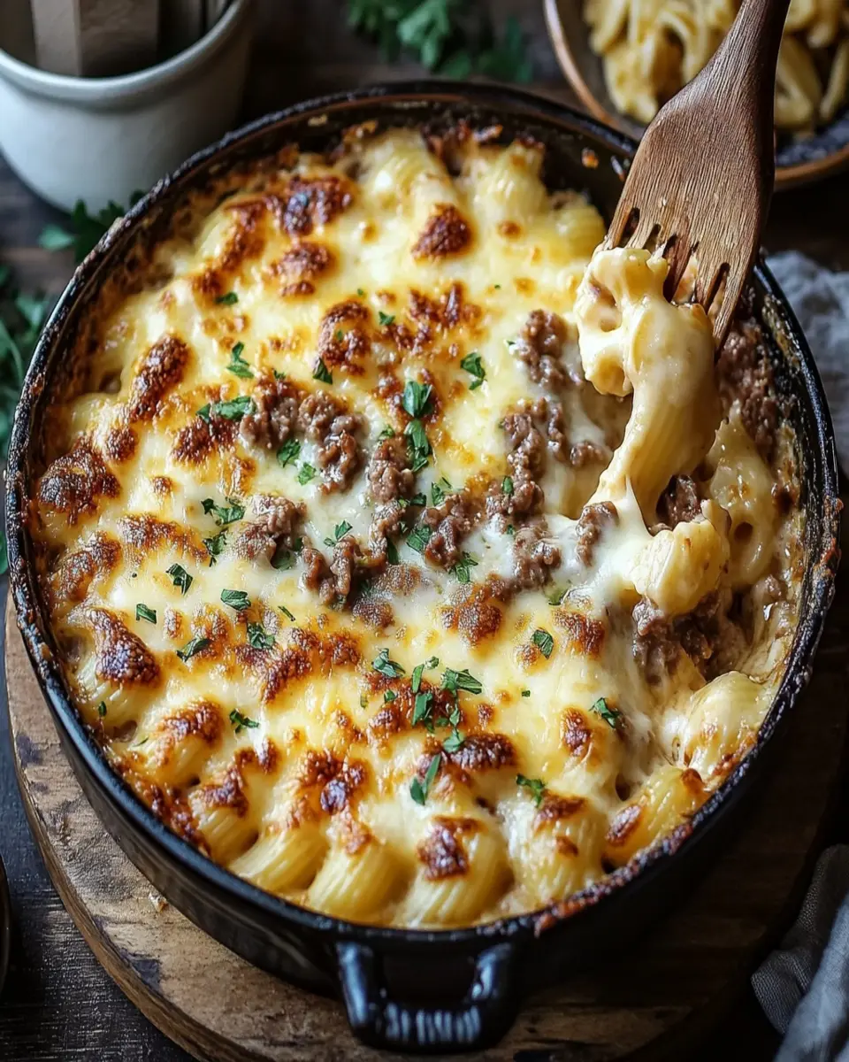 Gratin de Coquillettes a la Raclette y Carne Picada First Image First Image