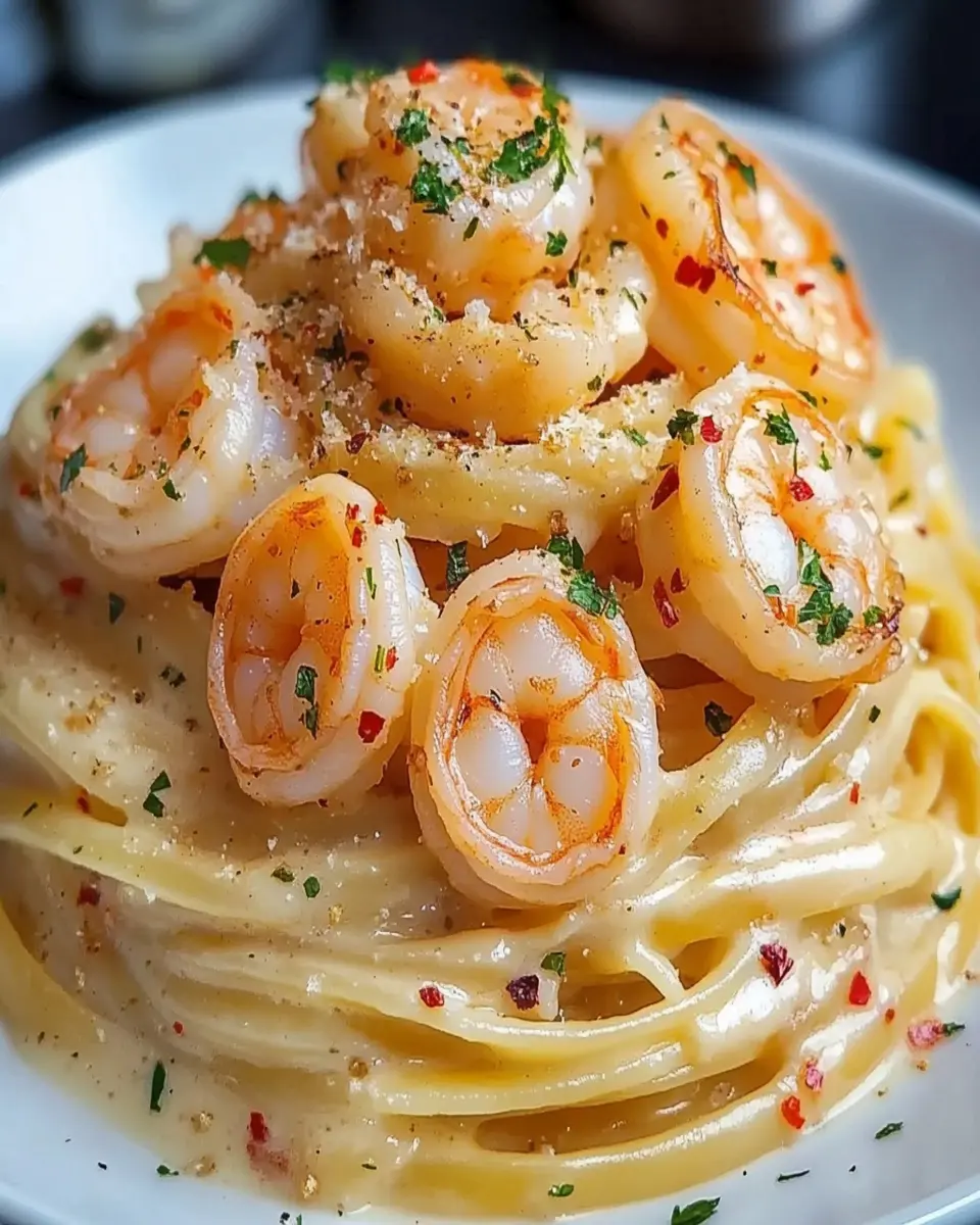 Linguini Cremoso con Camarones a la Explosión First Image First Image