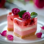 Tarta de Gelatina de Rosa Rosa First Image First Image