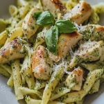 Pasta de Pollo Cremosa con Pesto First Image First Image