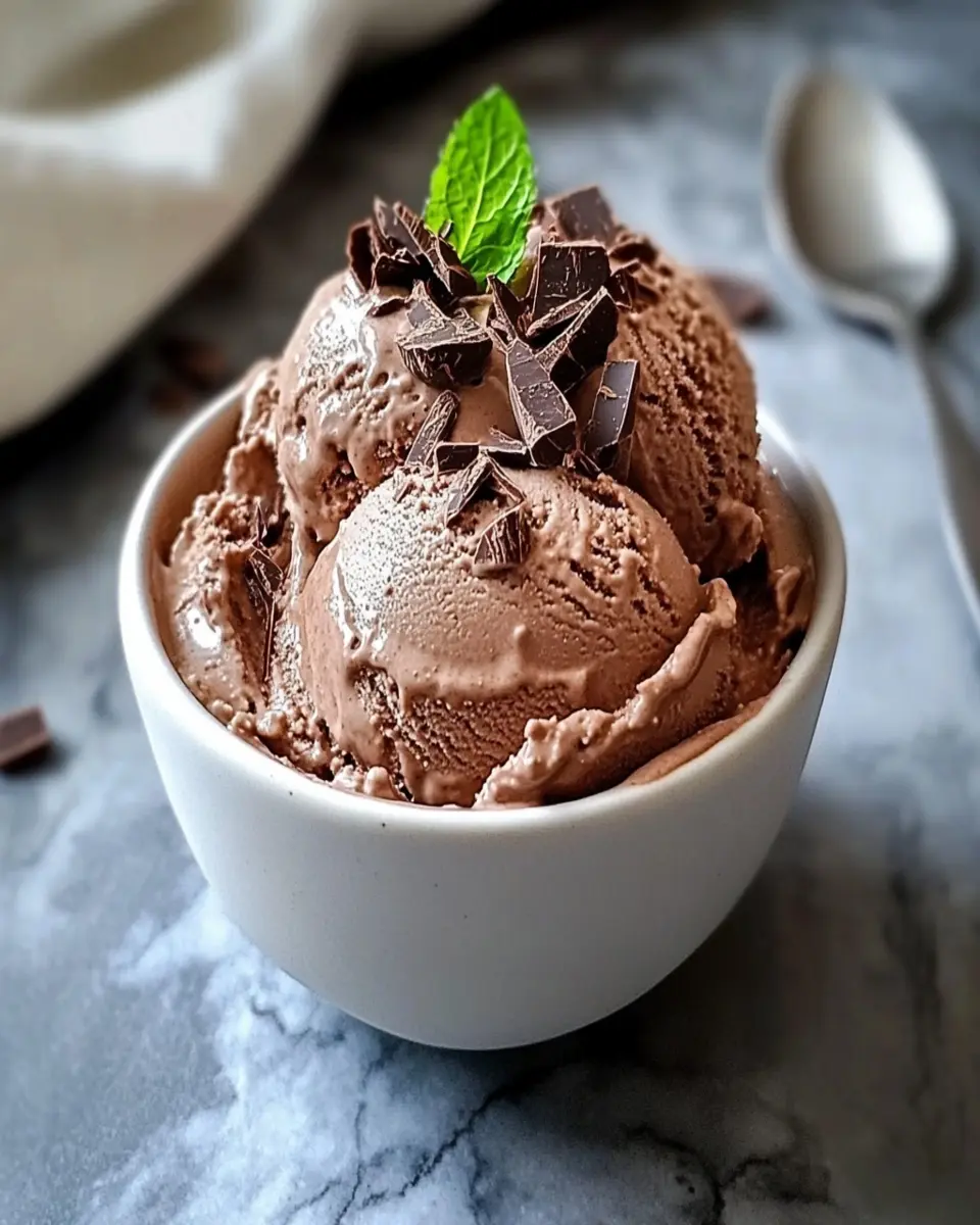 Helado de Chocolate y Requesón First Image First Image