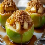 Manzanas Rellenas de Crujiente de Manzana First Image First Image