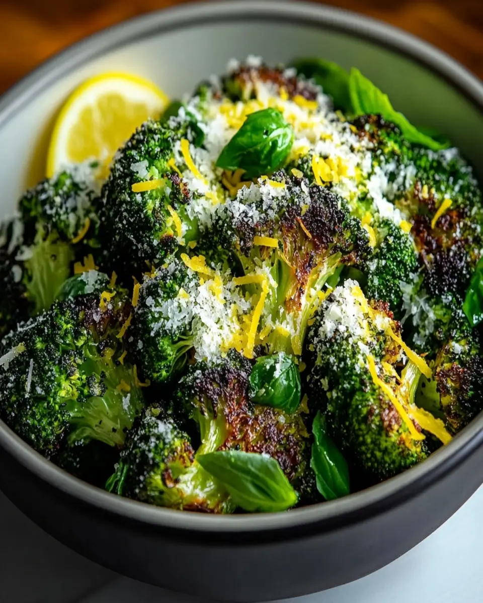 Bowl de Brócoli Asado con Limón y Parmesano First Image First Image