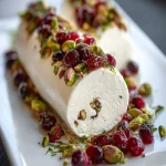 Rollo Cremoso de Queso de Cabra con Arándanos y Pistachos First Image First Image