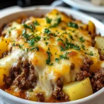 Cazuela Campestre de Carne Molida y Papas con Queso First Image First Image