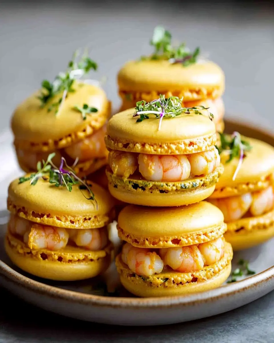 Macarons de Curry y Camarones First Image First Image