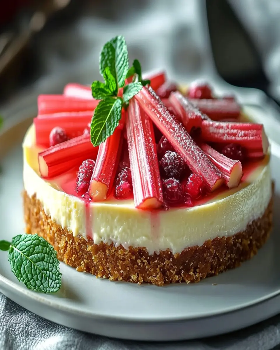 Tarta de Queso y Ruibarbo First Image First Image