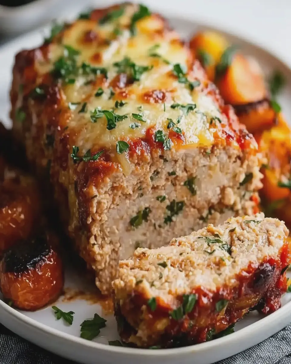 Pastel de carne de pollo y parmesano First Image First Image