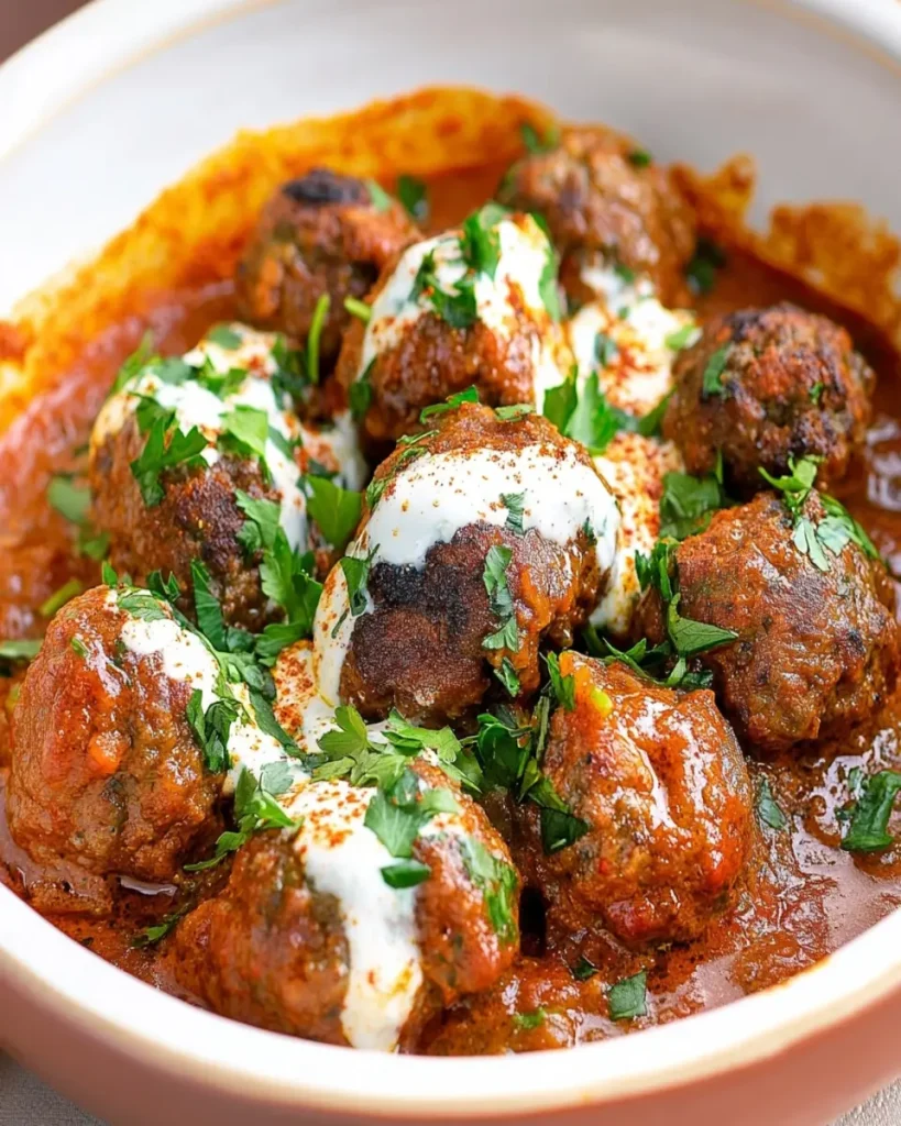 Albóndigas Marroquíes con Salsa de Yogur First Image First Image