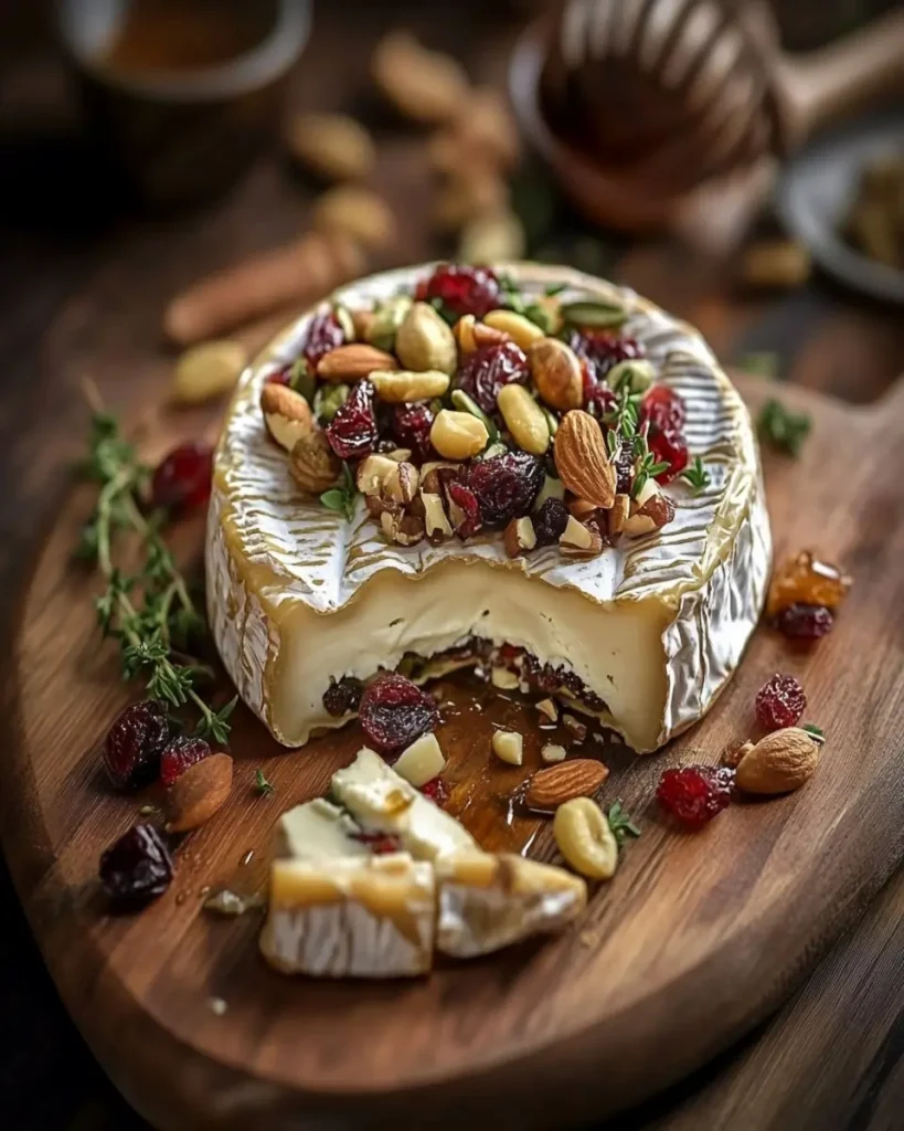 Camembert relleno de frutos secos First Image First Image