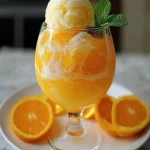 Refresco de Naranja y Sorbete First Image First Image