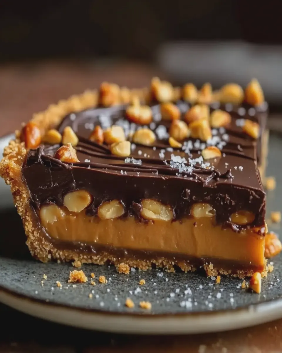 Tarta de Chocolate y Caramelo al Estilo Snickers First Image First Image