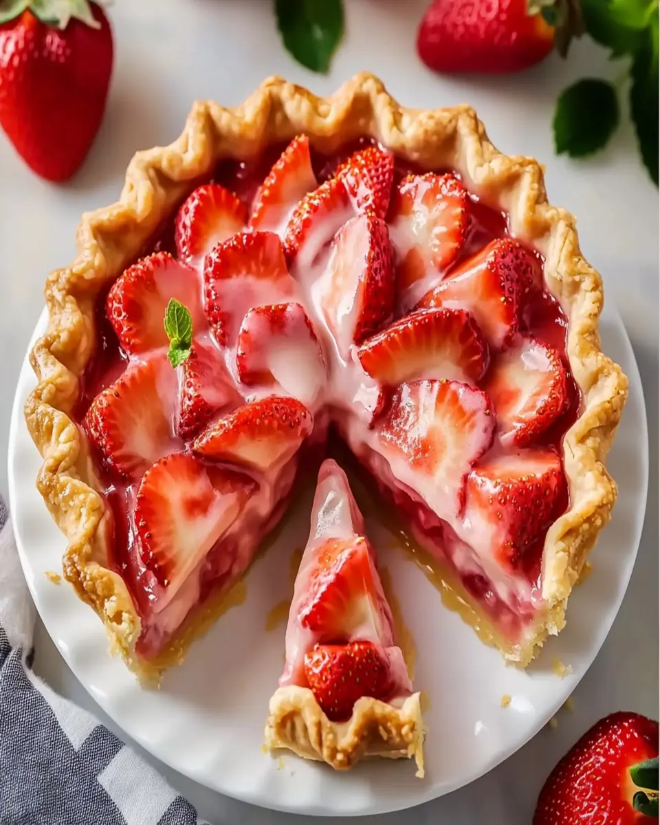 Tarta Cremosa de Fresa y Ruibarbo First Image First Image